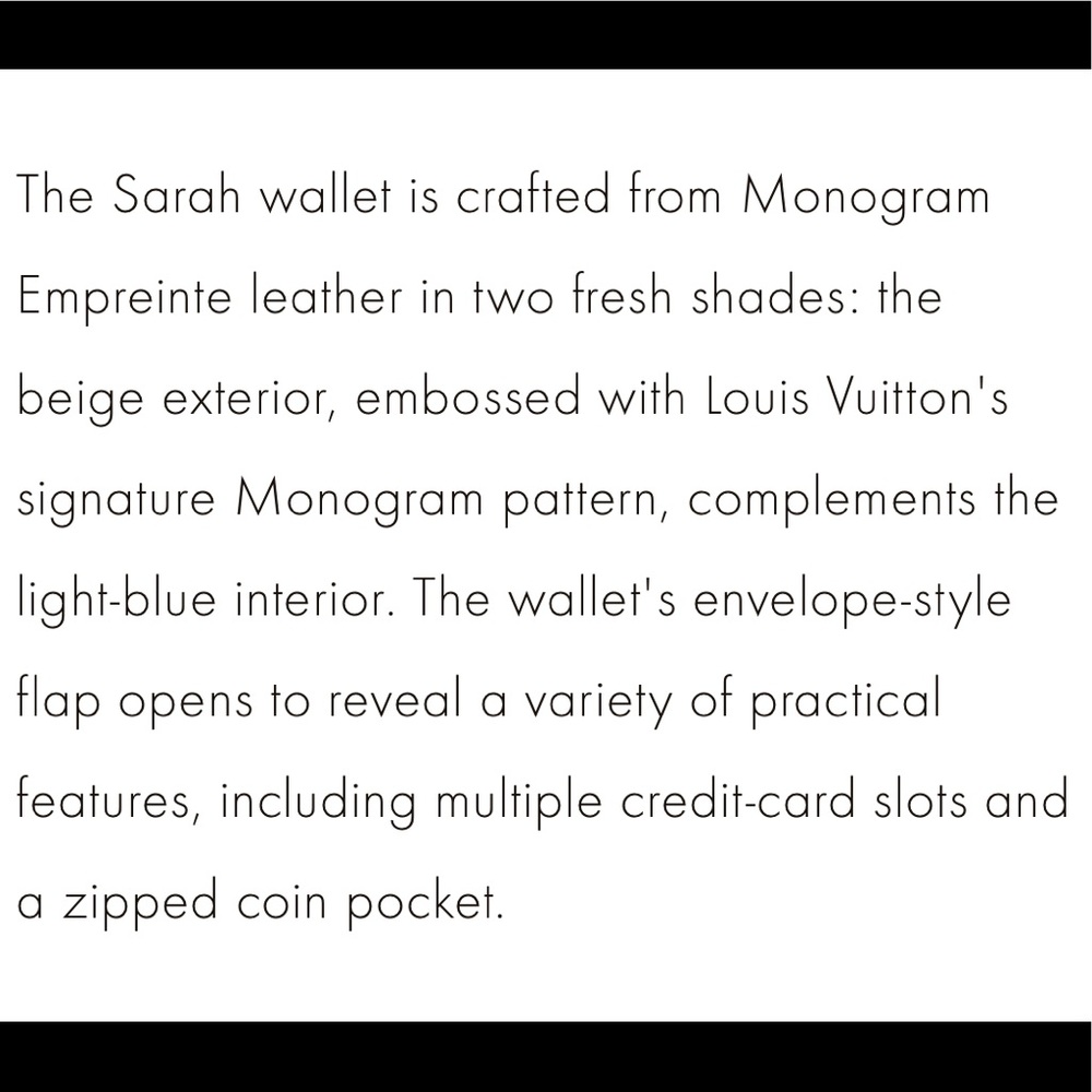 LV Sarah Wallet - Picture 12 of 13